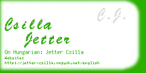 csilla jetter business card